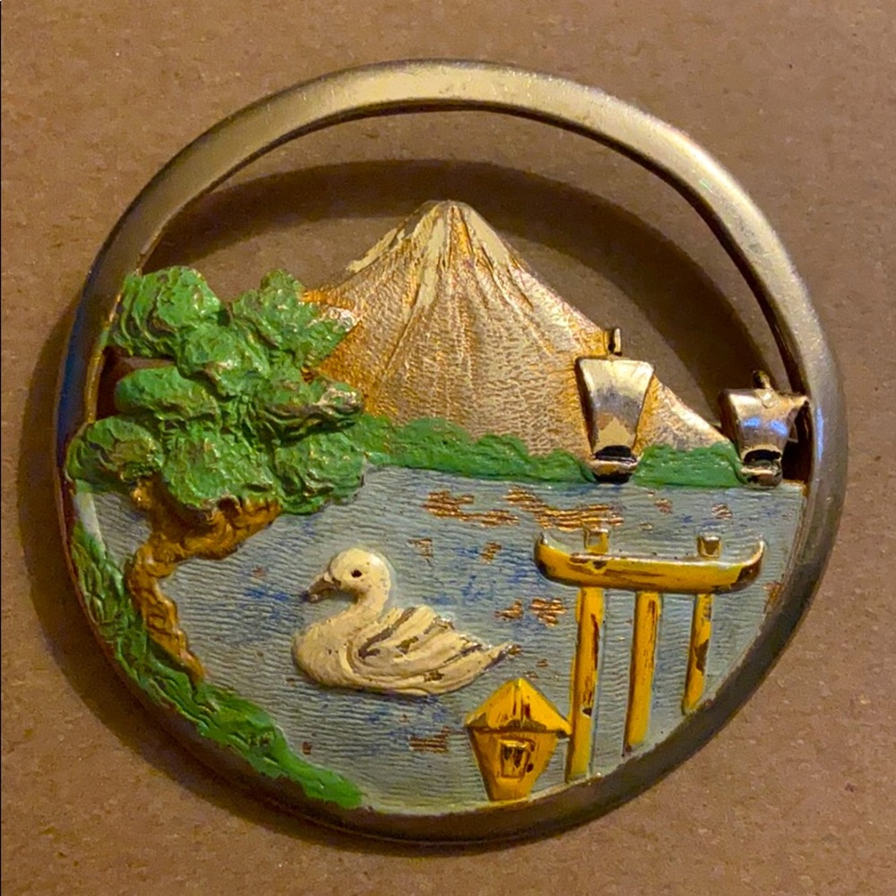 Swan Jacket Pin / Brooch